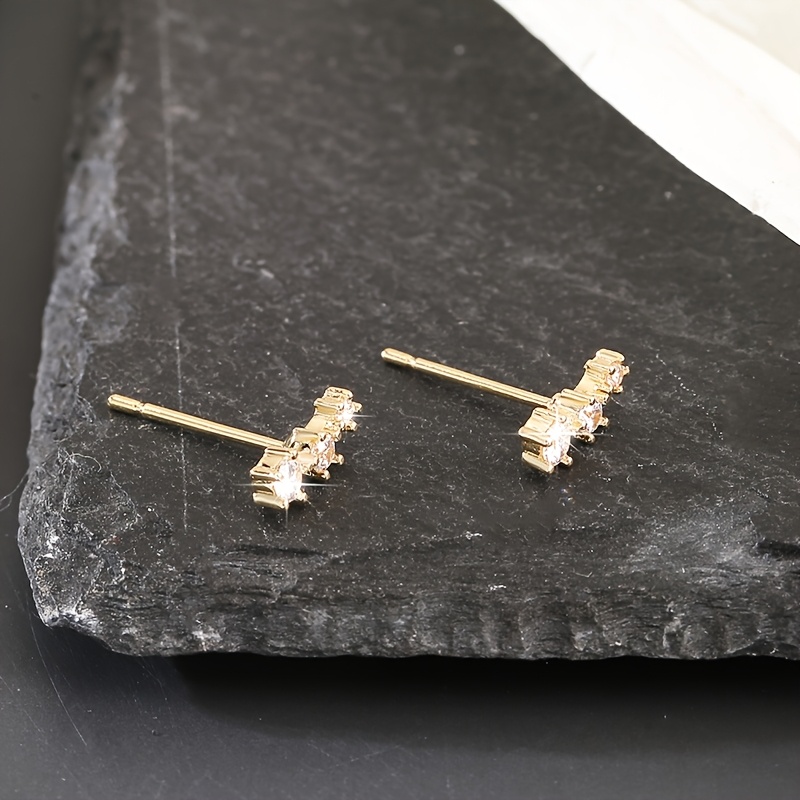 Minimalist Star Stud Earrings with Zirconia Stones - Perfect Gift